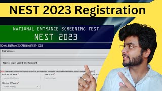 NEST 2023 Registration  Application form  NISER amp CEBS [upl. by Phillis]