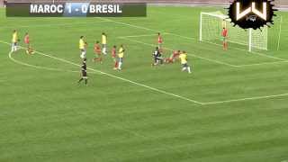 Résumé de match Maroc vs Brésil mondial football montaigu 2015 [upl. by Adnomar]