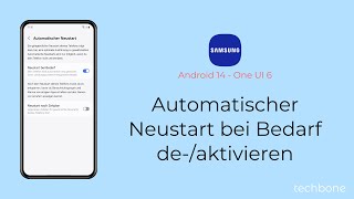 Automatischer Neustart bei Bedarf aktivieren oder deaktivieren  Samsung Android 14  One UI 6 [upl. by Britt]