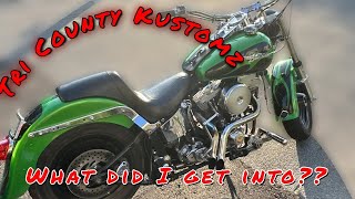 Exclusive Harley Davidson Paint Job Revealed Tri County KustomZ [upl. by Annoval]