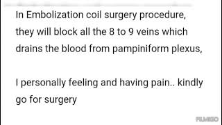 Failure 😭 Embolization Coil for Vericosele Veins [upl. by Canning335]