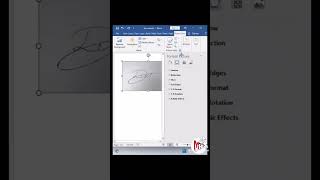 how to add signature on Microsoft Word [upl. by Euqinorev965]