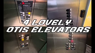 4 Lovely otis hydraulic elevators in edmundston NB CA [upl. by Ramsdell351]