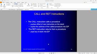 Assembly Language  Lecture 27  Procedures  CALL and RET  USES operator [upl. by Ariamoy]