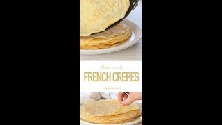 French Crepe Recipe Easy Crepe Recipe [upl. by Adnar]