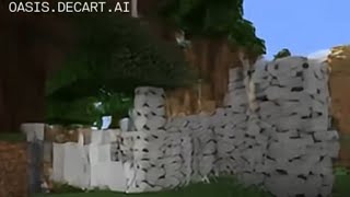 Dementia Minecraft  Oasis AI Minecraft Gameplay [upl. by Yelyah]