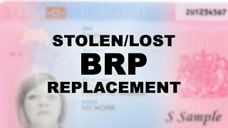 HOW CAN YOU REPLACE YOUR BRP CARD HOW TO REPLACE LOST OR STOLEN BRP CARD UK IMMIGRATION 2022 [upl. by Norby]