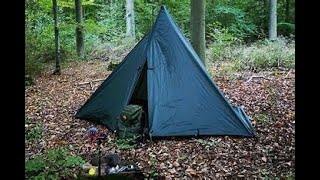 TIPI TARP SHELTER amp FIREWOOD [upl. by Akinirt]