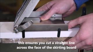 Using a TrigJig to fit skirting and baseboard to any corner angle [upl. by Goldie]