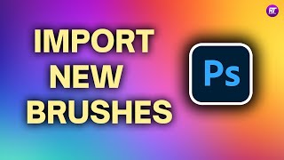 How to import brushes in photoshop 2024  How to add brushes in photoshop [upl. by Ylecic499]