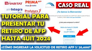 Como Solicitar el Retiro de mi AFP INTEGRA 2024  Tutorial Paso a Paso ✅ [upl. by Asia]