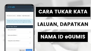 Cara Tukar Kata Laluan Akaun Pengguna Portal eGUMIS Atau Terlupa Nama Pengguna l Wang Tak Dituntut [upl. by Iramo667]