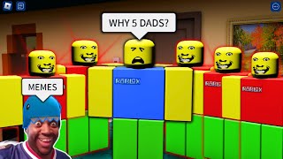 BECOME 5 DADS  WEIRD STRICT DAD FUNNY MOMENTS ROBLOX [upl. by Gord]