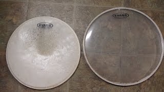 White to Clear drum head coating removal refurbish [upl. by Efram792]