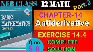 Class 12 MathExercise 144Qno58Full solutionintegration of rational fractionPart 2maths [upl. by Lienhard]