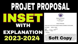 INSET PROJECT PROPOSAL [upl. by Safoelc]