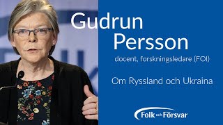 Gudrun Persson quotRyssland anser sig ha rätt att korrigera historiska orättvisorquot [upl. by Aindrea]