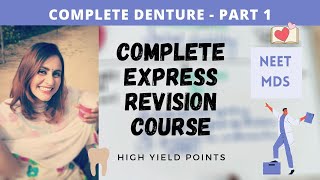 express revision  complete denture part 1 [upl. by Ssilb]