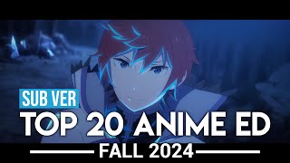 Top 20 Anime Endings  Fall 2024 Subscribers Version [upl. by Cornelie965]