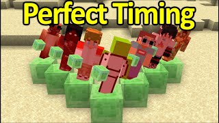 Perfect Timing Minecraft Moments 14 When the Timing is PERFECT [upl. by Abihsat807]