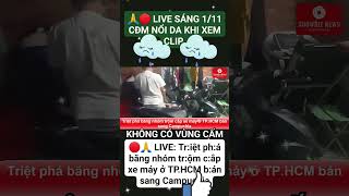 🔴🙏 LIVE SÁNG 111 Triệt phá băng nhóm trộm cắp xe máy ở TPHCM bán sang Campuchia [upl. by Hairem640]