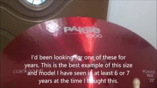 Paiste 2000 Colorsound 22quot Power Ride [upl. by Ortrud]