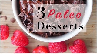 3 Paleo Desserts Gluten Free Dairy Free [upl. by Pry]