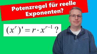 Beweis der Potenzregel für reelle Exponenten [upl. by Acinat395]