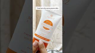 I tried Qurez sunscreen on oily skin  Qurez tinted mattifying sunscreen quick review [upl. by Vikki965]