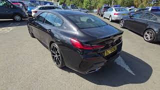 BJ70CWU BMW 840i Gran Coupe SDrive 4d Auto 336 bhp Euro 6 Petrol in Black on 35K  FSH [upl. by Nonnelg]