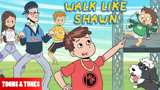 Walk Like Shawn 🎵 Music Video Animated in the FGTeeV Books Style [upl. by Rabush502]