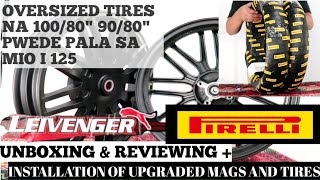 UNBOXING amp REVIEWINGINSTALLATION OF NEW UPGRADED LEIVENGER MAGS AND PIRELLI TIRES [upl. by Neelasor]