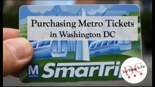 How to Purchase Metro Tickets in Washington DC [upl. by Eelegna456]