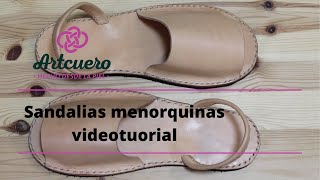 Sandalias menorquinas videotutorial paso a paso [upl. by Burwell369]