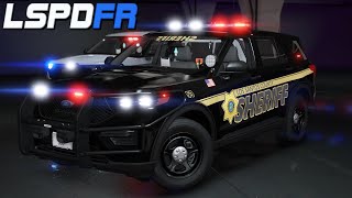 NEW  Sheriff Ford Explorer  LSSD  GTA 5 Police Mods [upl. by Euqor]