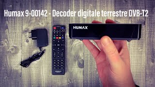 Humax 900142  Decoder digitale terrestre DVBT2 [upl. by Eerized]