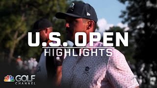 2024 US Open Highlights Bryson DeChambeau turns wayward drive into huge birdie  Golf Channel [upl. by Cutcliffe]