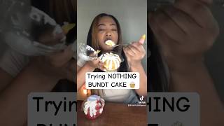 Trying Nothing Bundt Cakes 🧁food tiktok nothingbundtcakes cake [upl. by Nosrettap]