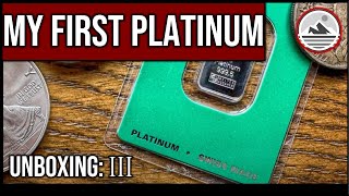 Adding Platinum to the stack for the first time Good investment SD Bullion Unboxing [upl. by Onilegna]