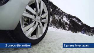 Test déquilibre Goddyear pneu été VS pneu Hiver [upl. by Gautier]