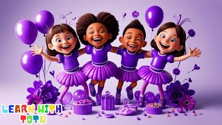 All Purple Color Objects  Educational Song for Kids  Color Learning [upl. by Akir]