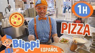 Hacemos pizzas con Blippi 🍕 Blippi Español  Videos educativos para niños  Aprende y Juega [upl. by Dranoel]