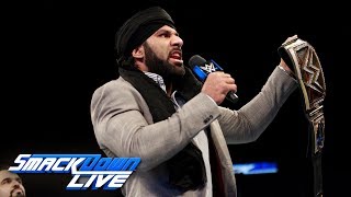 Jinder Mahal responds to Brock Lesnar amp Paul Heyman SmackDown LIVE Oct 24 2017 [upl. by Vivian]