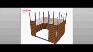 YardMaster Woodgrain Shiplap WGL Metal Shed  How to Assemble [upl. by Barber]