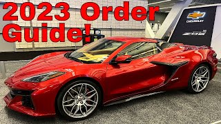 2023 C8 Corvette Order Guide Revealed  New Colors [upl. by Handy822]