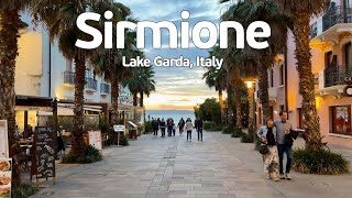 Experience the MOST ROMANTIC Evening Walk at Lake Garda  SIRMIONE [upl. by Onid]