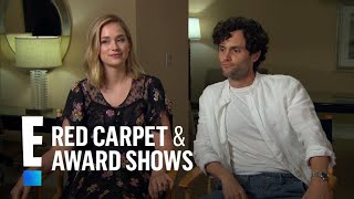 Penn Badgley Elizabeth Lail amp Shay Mitchell Talk New Series quotYouquot  E Red Carpet amp Award Shows [upl. by Ramor]