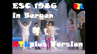 🔴 1986 Eurovision Song Contest Full Show Rare RTLplus Version German Commentary by Matthias Krings [upl. by Kirad922]