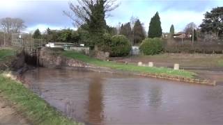 Storm Dennis fills the canal [upl. by Kendricks300]