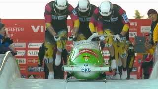 FIBT  4Man Bobsleigh World Cup 20132014  Winterberg Heat 2 Race 2 [upl. by Ellednek]